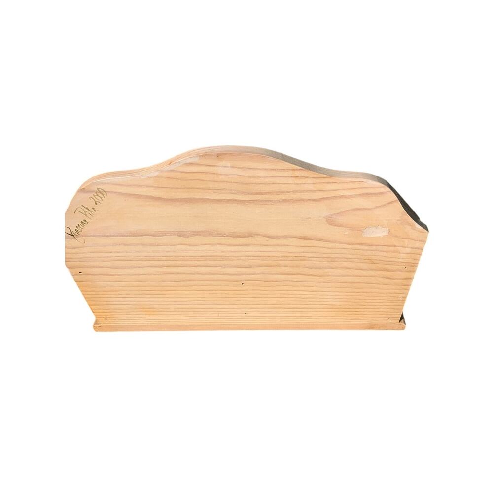 Vintage Hand Painted Vegitables 2 Section Box Signed Jeneane Pike 2000 - Picture 5 of 9